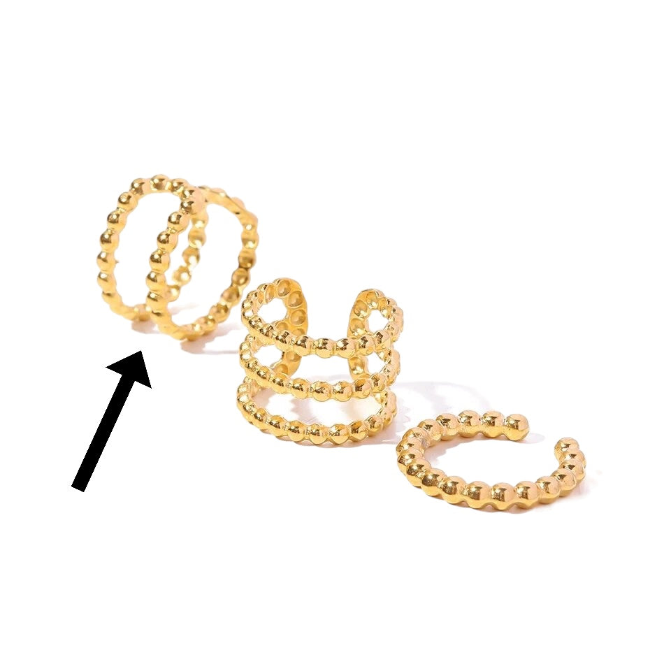 BARBIE DOUBLE CARTILAGE CUFF-CUFF-Masi Jewelry-Masi Jewelry