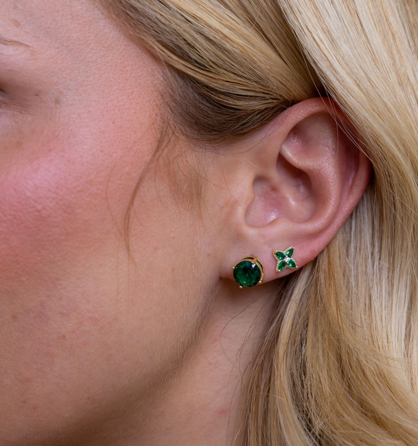 Shari Emerald Stud