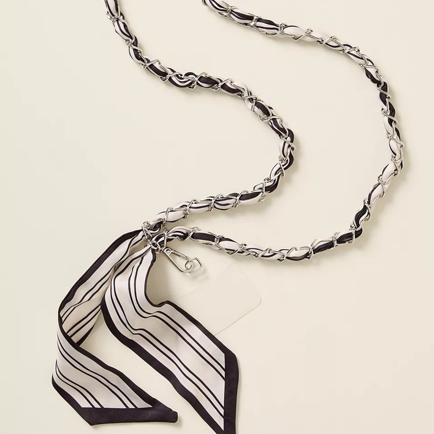 Black Tie Palms Crossbody Phone Chain