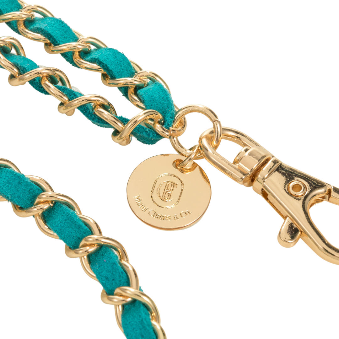 Gold N' Emerald Crossbody Phone Chain
