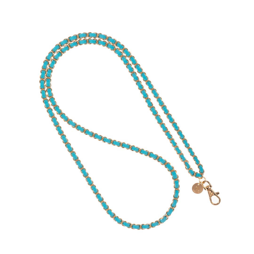 Sky Blue Crossbody Phone Chain