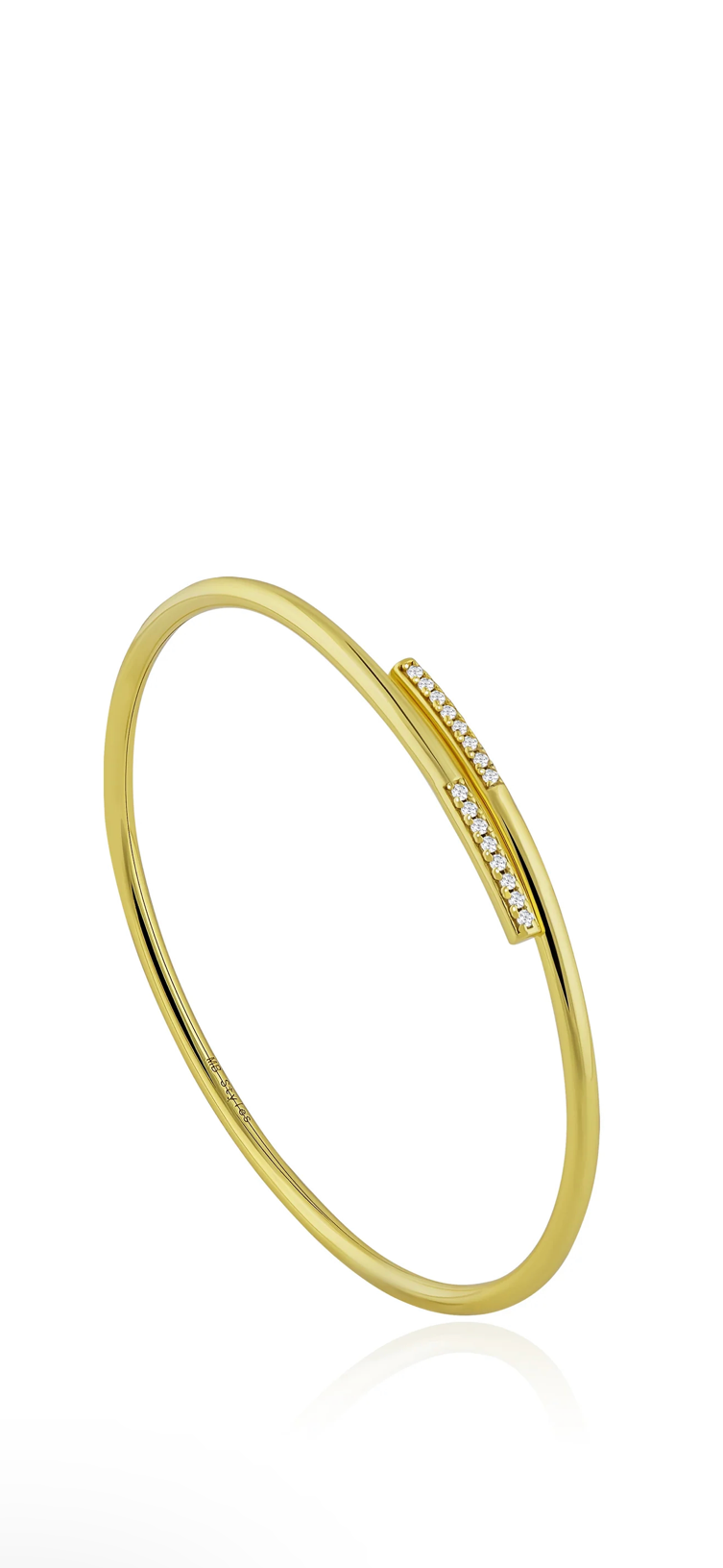 Flex pave bangle