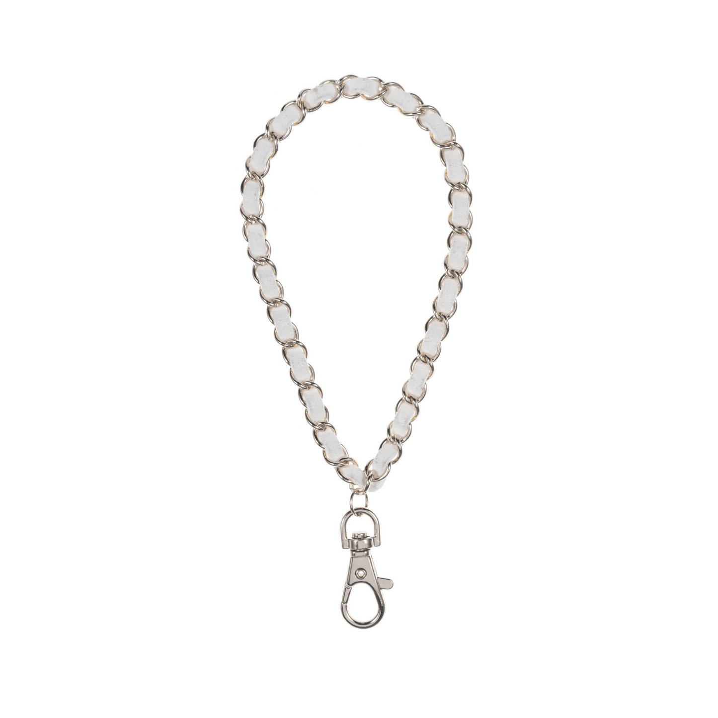 Summer White Silver Phone Wristlet