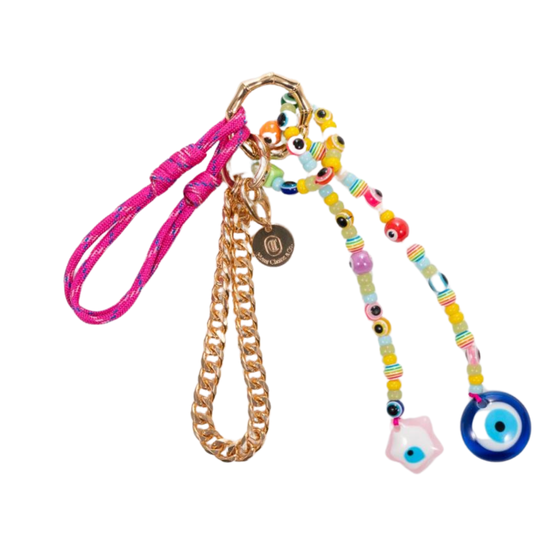 Fuchsia Fortune Bag Charm