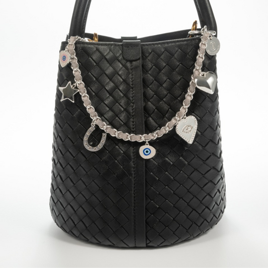 Charm & Chance Silver Bag Charm
