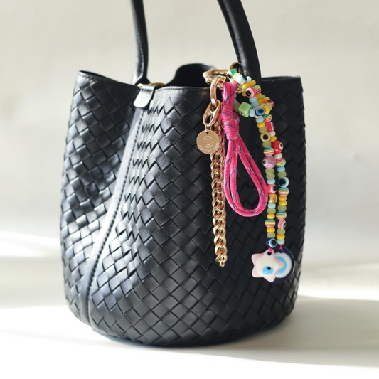 Fuchsia Fortune Bag Charm