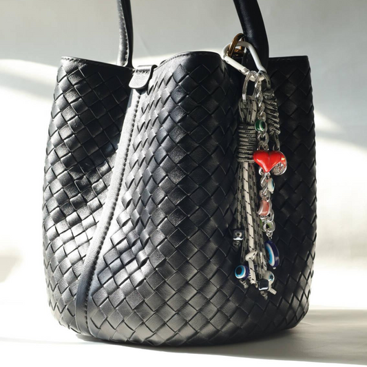 Charcoal Chic Bag Charm