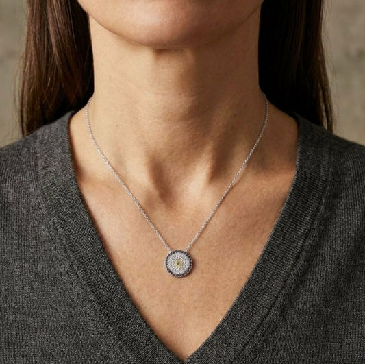 Evil Eye Pave Necklace