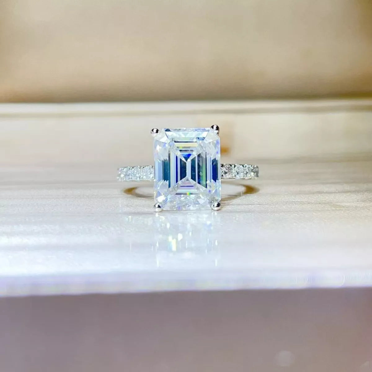 5 Carat Moissanite 925 Sterling Silver Ring