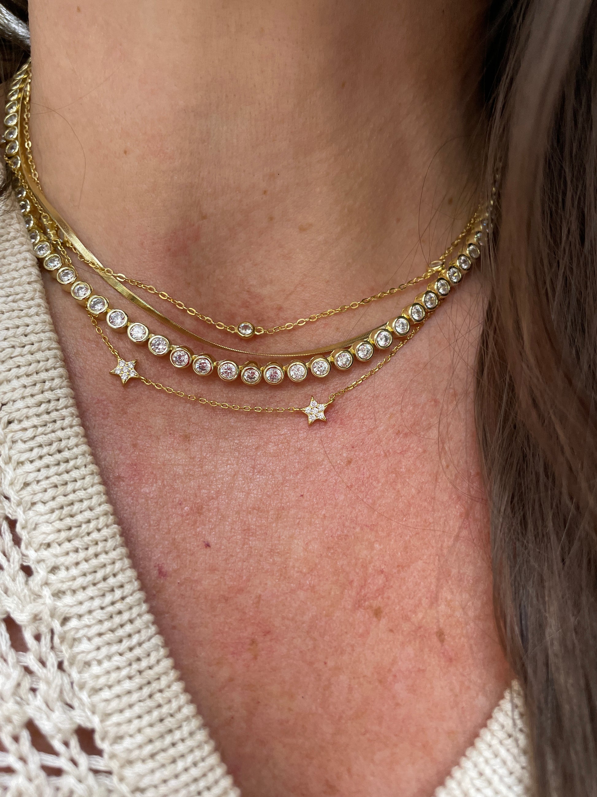 CAROL TENNIS NECKLACE-necklace-Masi Jewelry-Masi Jewelry