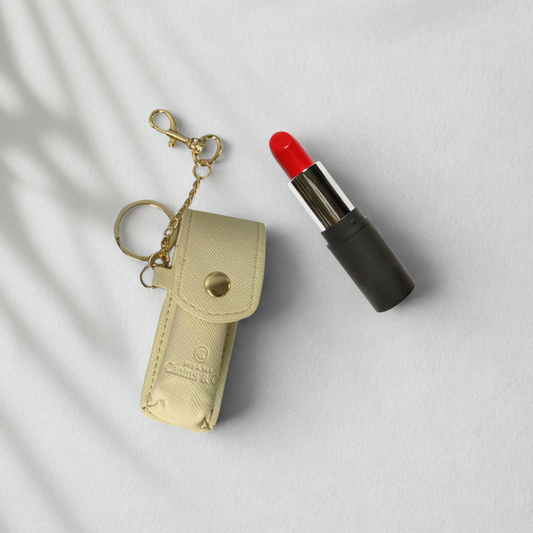 Portable Lipstick Case in Ivory Cloud