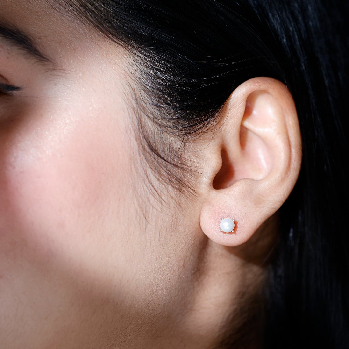 4 Carat Handpicked Freshwater Pearl Stud Earrings with Screw Back