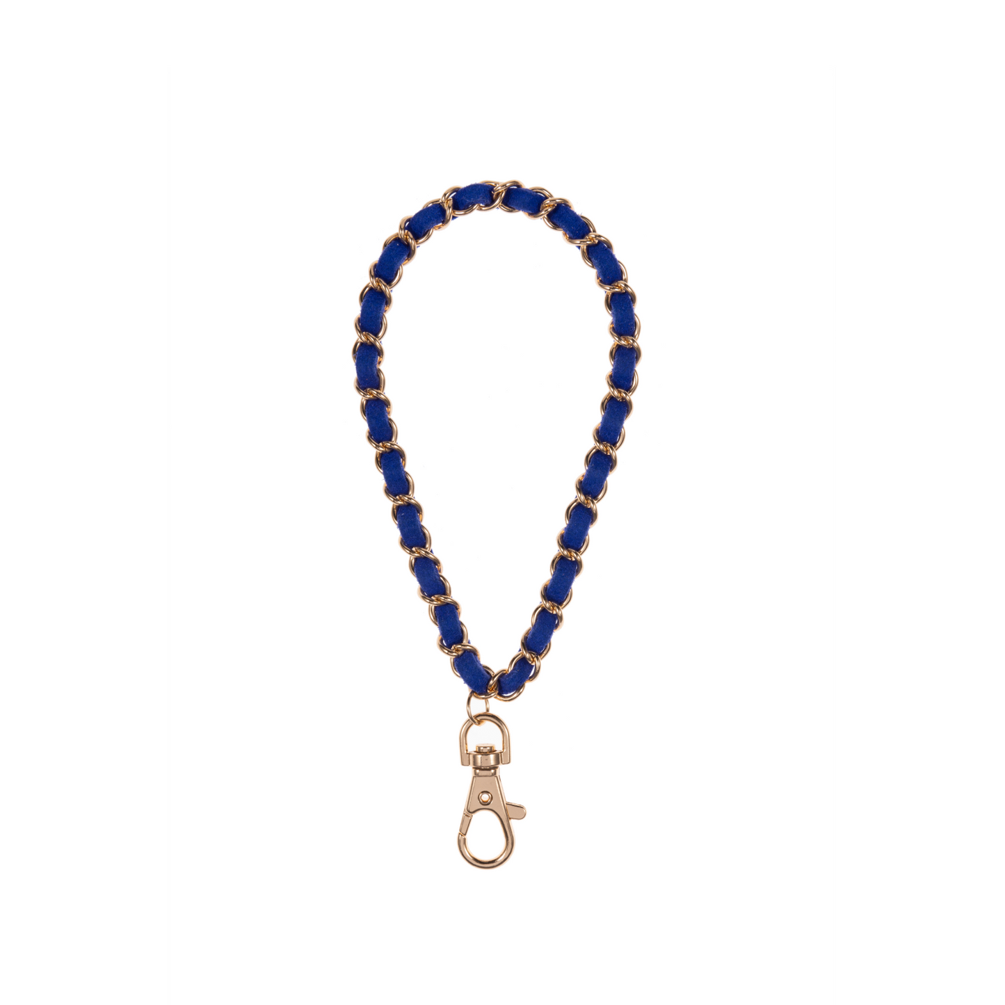 Royal Blue + Gold Phone Wristlet