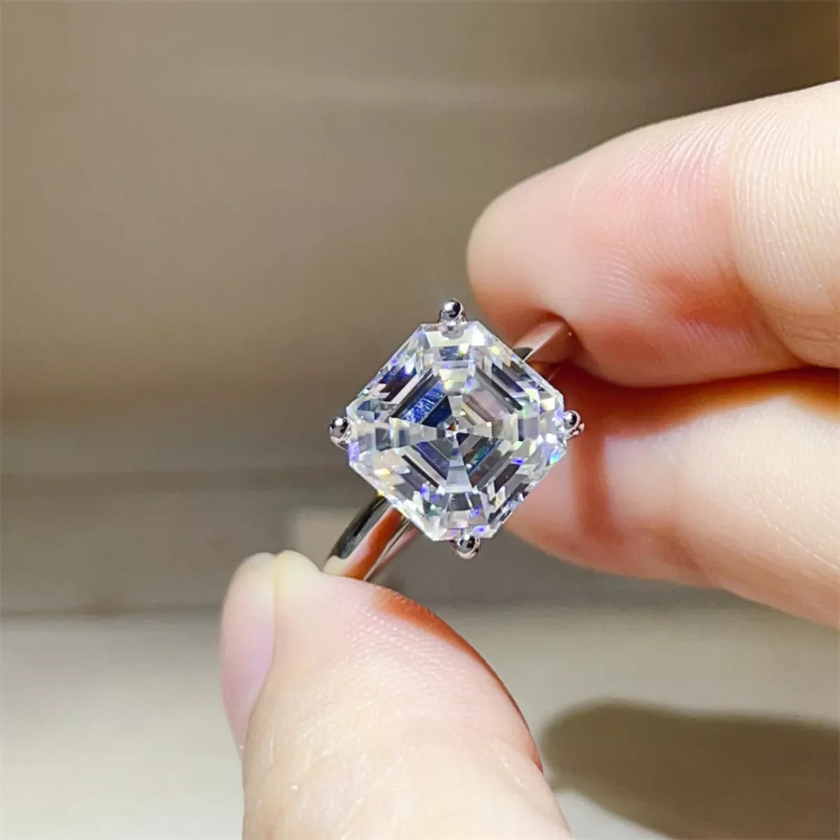 5 Carat Moissanite 925 Sterling Silver Ring