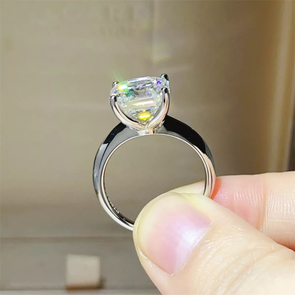 5 Carat Moissanite 925 Sterling Silver Ring