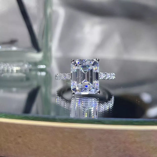 5 Carat Moissanite 925 Sterling Silver Ring