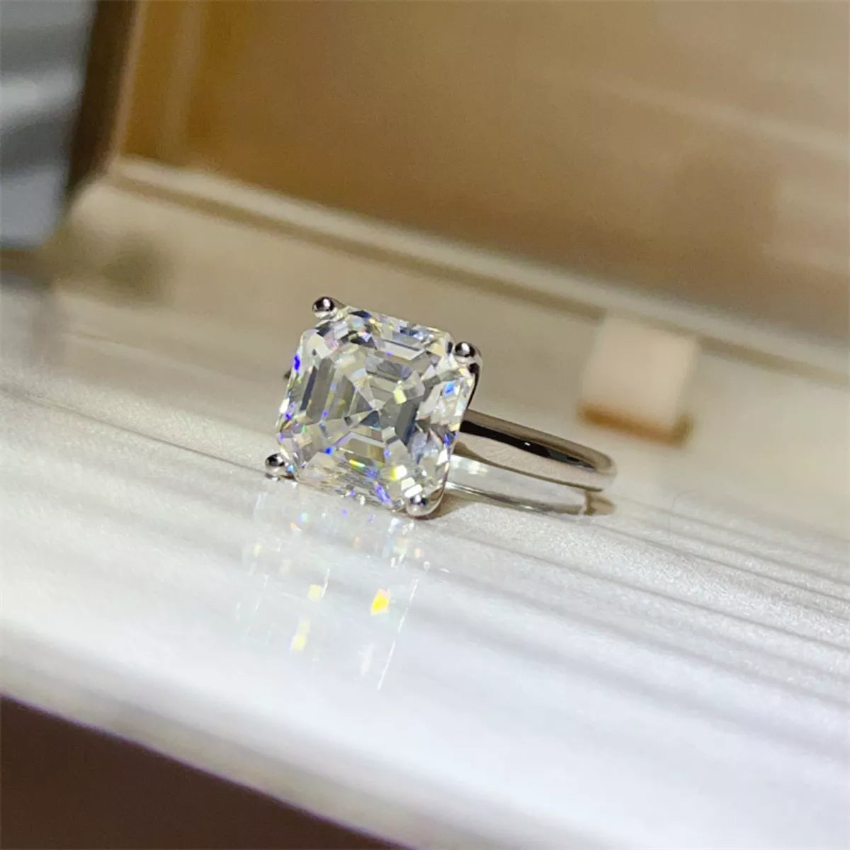 5 Carat Moissanite 925 Sterling Silver Ring