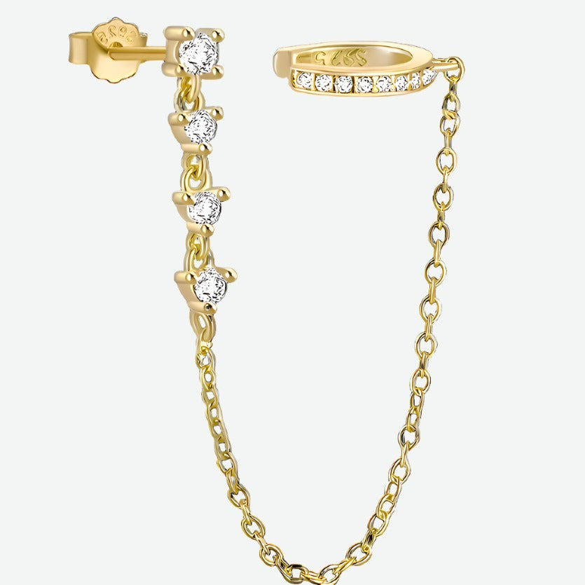 CHAIN STUD CUFF-STUD AND CUFF-Masi Jewelry-Gold-Masi Jewelry